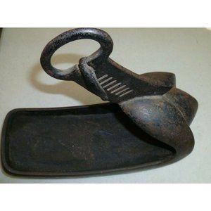Japanese Antique ABUMI Samurai Armor Stirrup Harness Iron